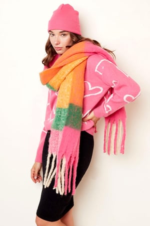 Scarf Winter Time Beige Polyester h5 Picture2